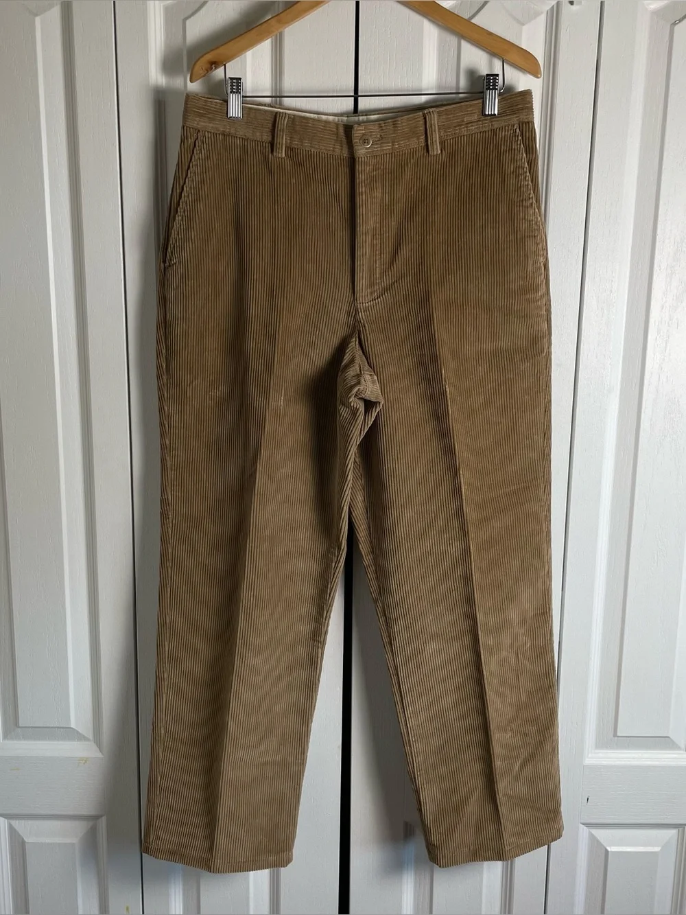 Savane Corduroy Pants Men’s 34x32 Brown Pecan Straight Relaxed Casual Preppy